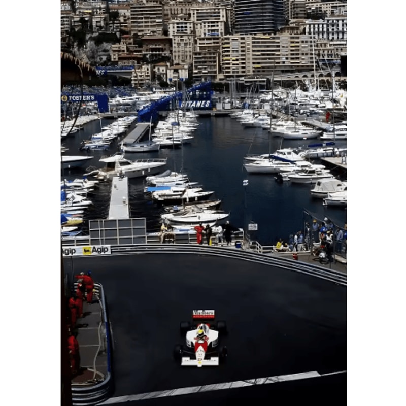 F1 Monaco Racing Wall Art Max Verstappen Print Formula 1 Canvas Decor 3