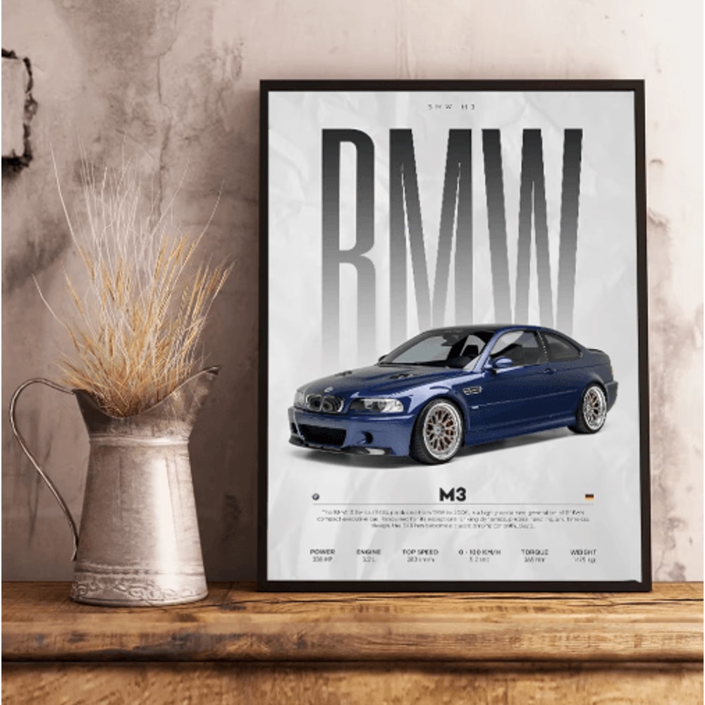 Luxury Supercar Wall Art Black Car Poster Modern Automotive Canvas Decor 0