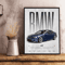 Luxury Supercar Wall Art Black Car Poster Modern Automotive Canvas Decor 0