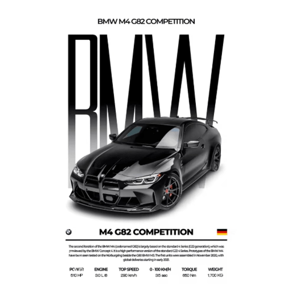 Luxury Supercar Wall Art Black Car Poster Modern Automotive Canvas Decor 3