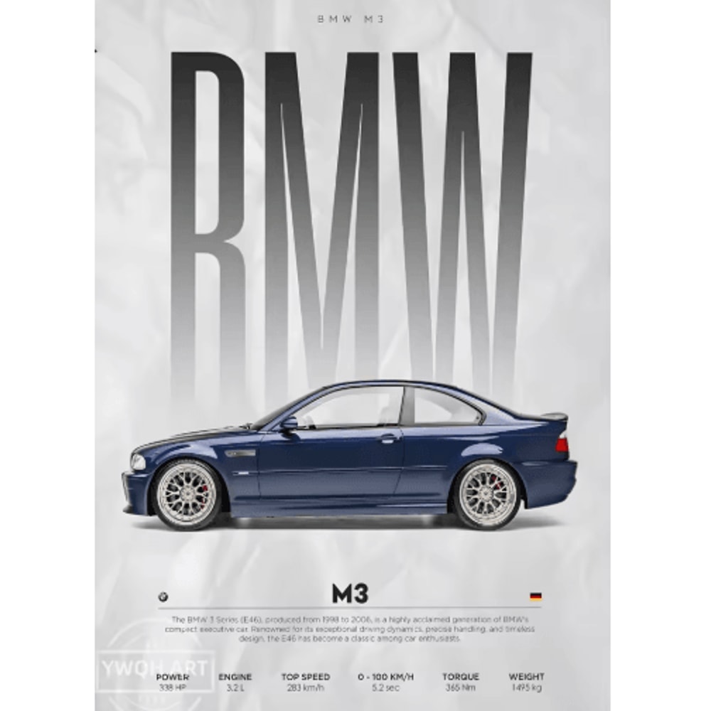 Luxury Supercar Wall Art Black Car Poster Modern Automotive Canvas Decor 6