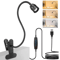 LED Reading Light USB ClipOn Book Light With Flexible Gooseneck Adjustable Brightness 1