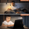 LED Reading Light USB ClipOn Book Light With Flexible Gooseneck Adjustable Brightness 2