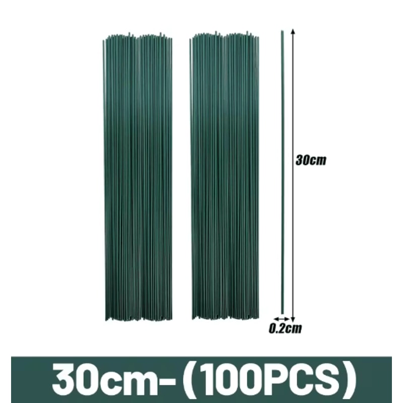 Artificial Flower Stems Bendable Wire DIY Floral Stems For Wedding Craft Decor 3