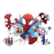 Spiderman Wall Stickers Cute Superhero PVC Wall Decals For Kids Room Decor 5