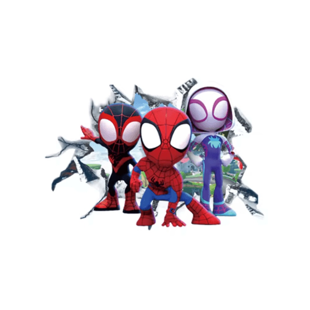 Spiderman Wall Stickers Cute Superhero PVC Wall Decals For Kids Room Decor 6