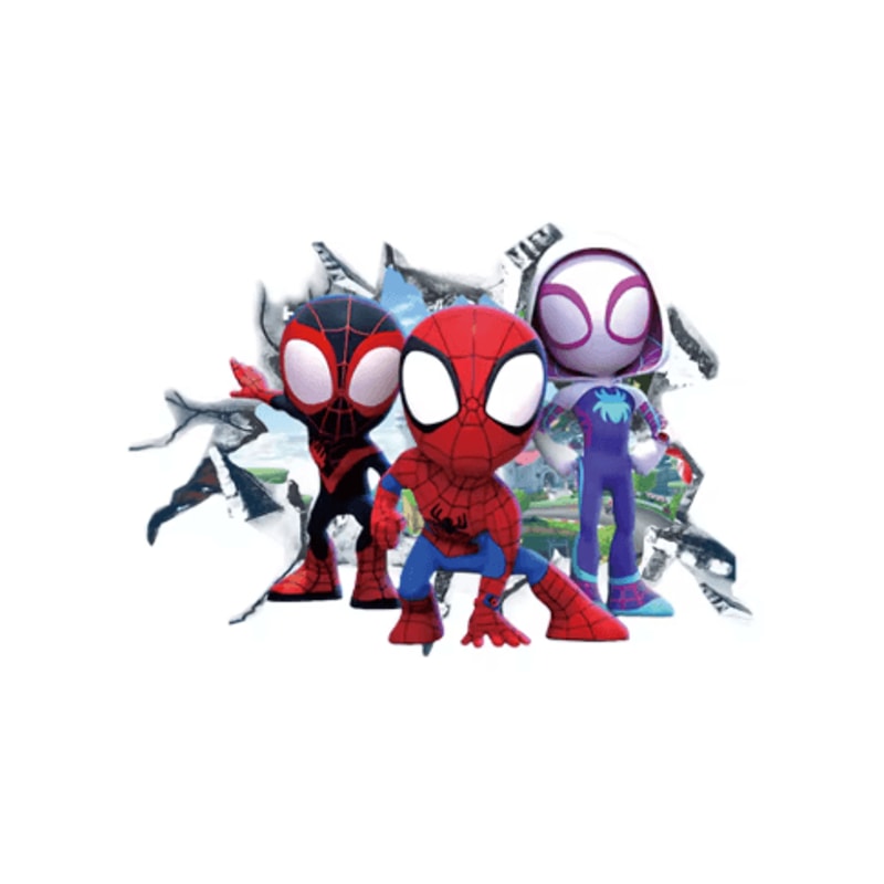 Spiderman Wall Stickers Cute Superhero PVC Wall Decals For Kids Room Decor 6
