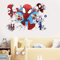 Spiderman Wall Stickers Cute Superhero PVC Wall Decals For Kids Room Decor 9