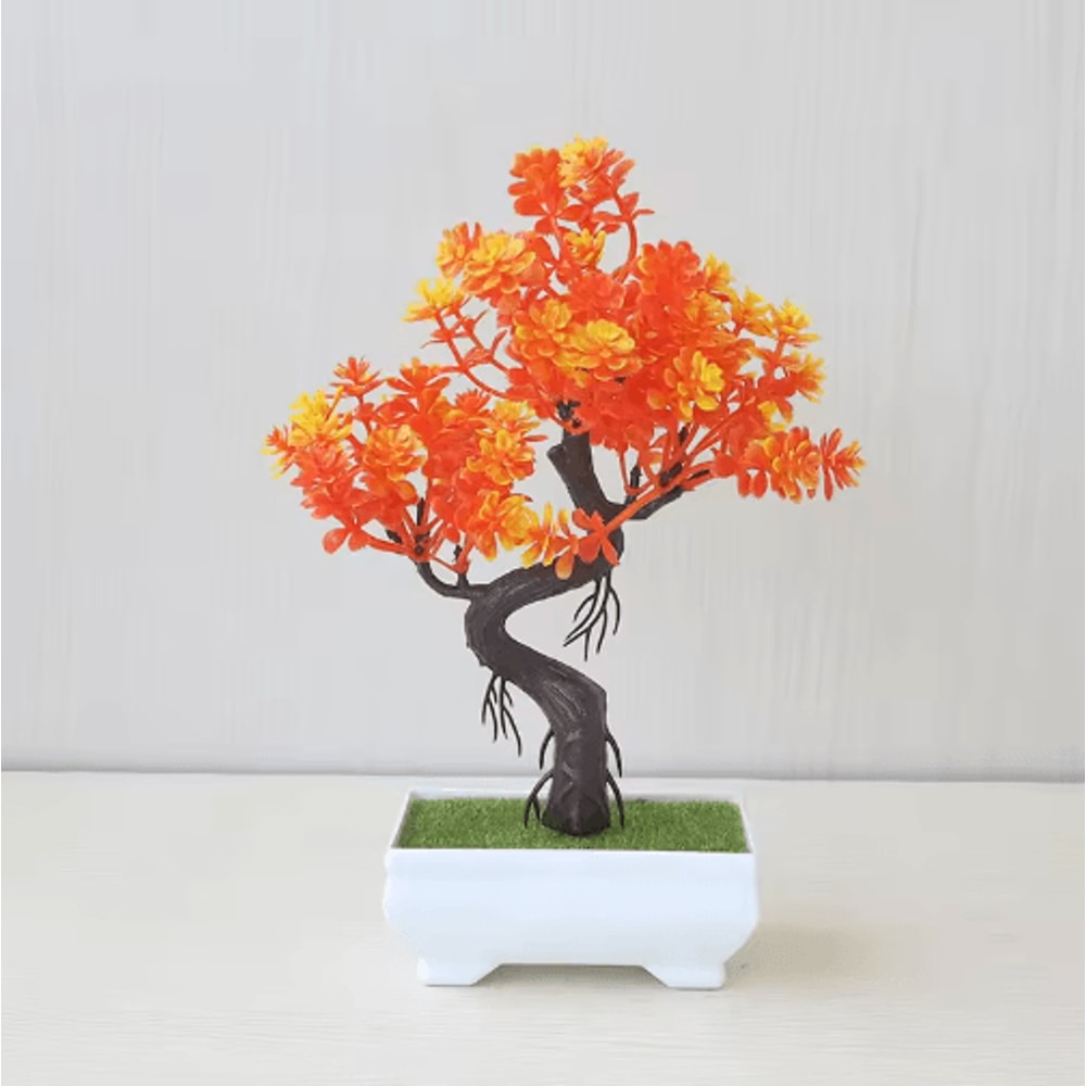 Artificial Bonsai Plant Mini Zen Garden Tabletop Tree For Home Office Decor 8