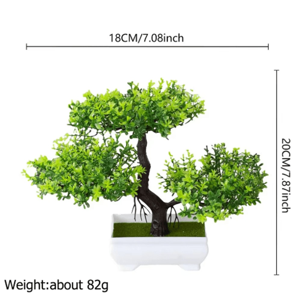 Artificial Bonsai Plant Mini Zen Garden Tabletop Tree For Home Office Decor 21