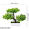 Artificial Bonsai Plant Mini Zen Garden Tabletop Tree For Home Office Decor 21