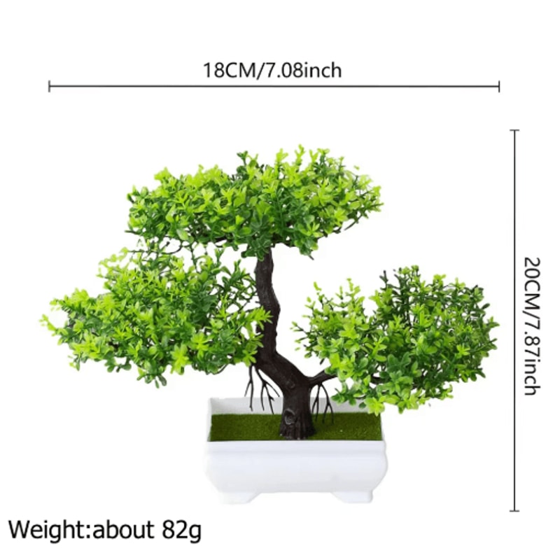 Artificial Bonsai Plant Mini Zen Garden Tabletop Tree For Home Office Decor 21