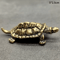 Copper Turtle Statue Feng Shui Brass Tortoise Ornament For Luck Tea Pets Home Decor 2