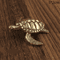 Copper Turtle Statue Feng Shui Brass Tortoise Ornament For Luck Tea Pets Home Decor 3