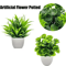 Artificial Potted Flowers Mini Bonsai Table Decor For Home Desk Styling 8