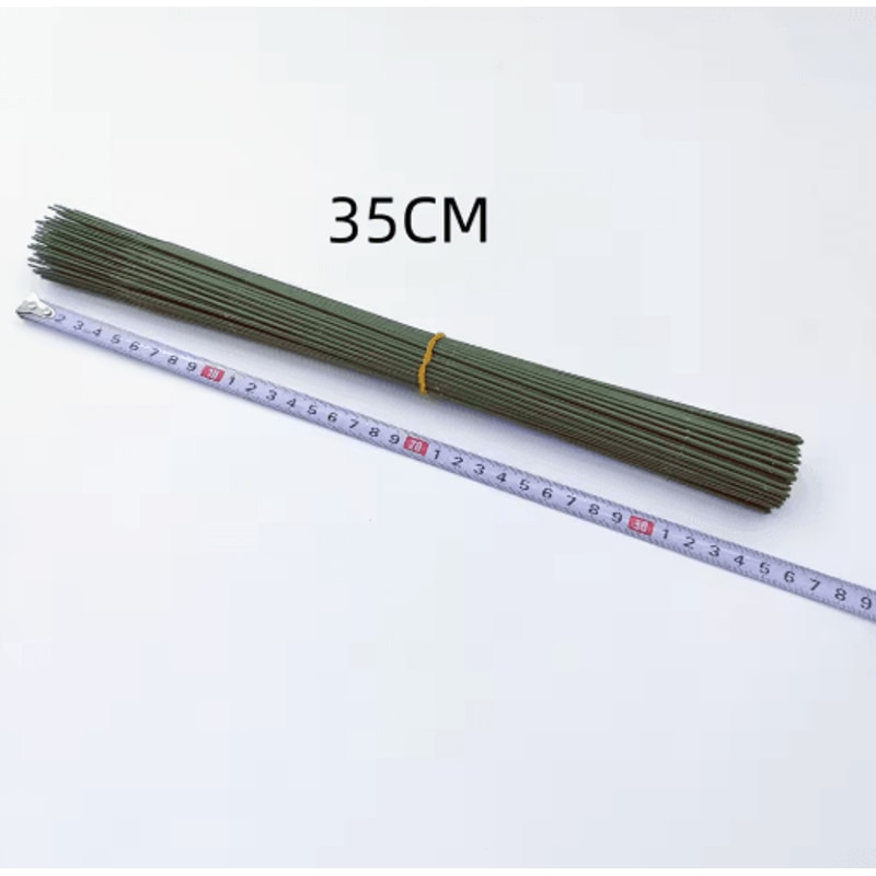 Artificial Flower Stems 100PCS Plastic DIY Floral Stems For Wedding Craft Arrangements 2