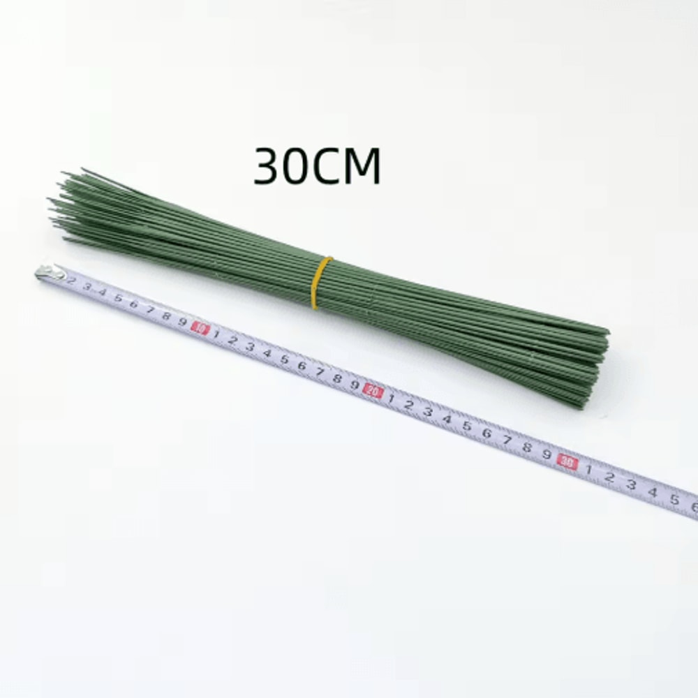 Artificial Flower Stems 100PCS Plastic DIY Floral Stems For Wedding Craft Arrangements 6