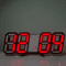 3D LED Digital Wall Clock Alarm Clock With Time Date Temperature Display 2
