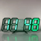 3D LED Digital Wall Clock Alarm Clock With Time Date Temperature Display 3