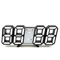 3D LED Digital Wall Clock Alarm Clock With Time Date Temperature Display 6