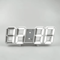3D LED Digital Wall Clock Alarm Clock With Time Date Temperature Display 7
