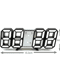 3D LED Digital Wall Clock Alarm Clock With Time Date Temperature Display 9