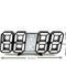 3D LED Digital Wall Clock Alarm Clock With Time Date Temperature Display 9