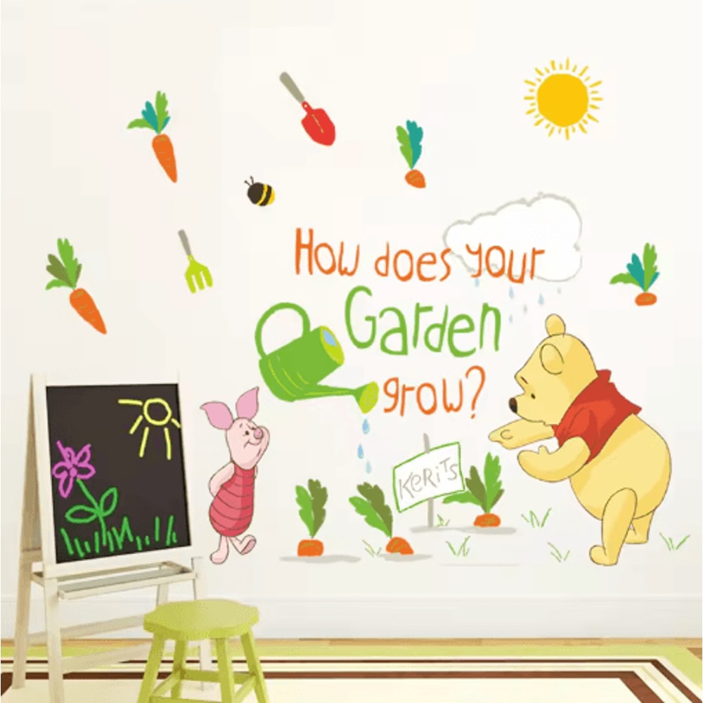 Winnie The Pooh Wall Sticker Cute Cartoon Wall Decals For Kids Room Nursery Decor 10
