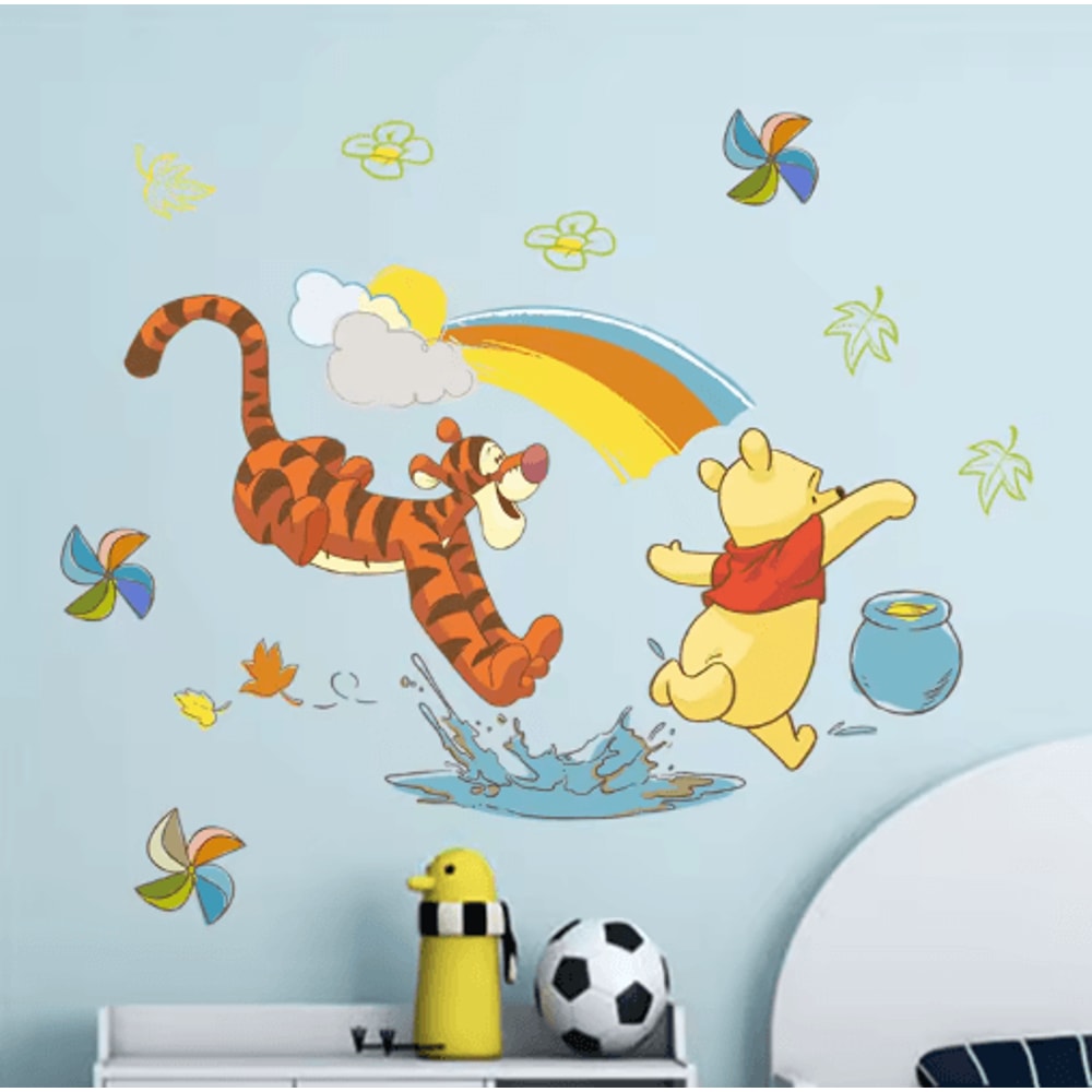 Winnie The Pooh Wall Sticker Cute Cartoon Wall Decals For Kids Room Nursery Decor 11