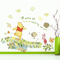Winnie The Pooh Wall Sticker Cute Cartoon Wall Decals For Kids Room Nursery Decor 12