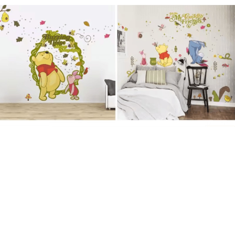 Winnie The Pooh Wall Sticker Cute Cartoon Wall Decals For Kids Room Nursery Decor 15