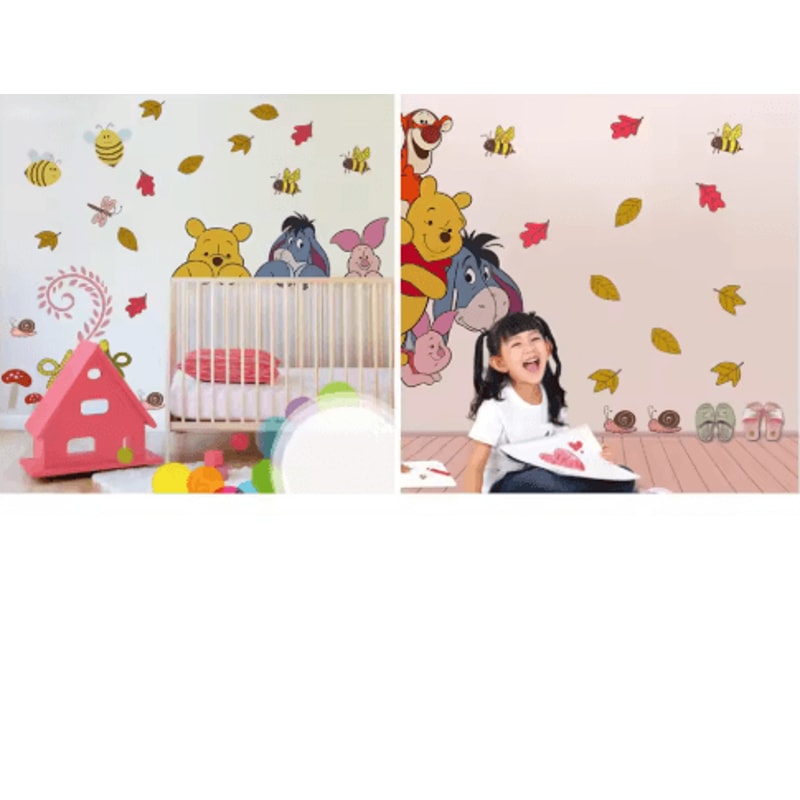 Winnie The Pooh Wall Sticker Cute Cartoon Wall Decals For Kids Room Nursery Decor 16