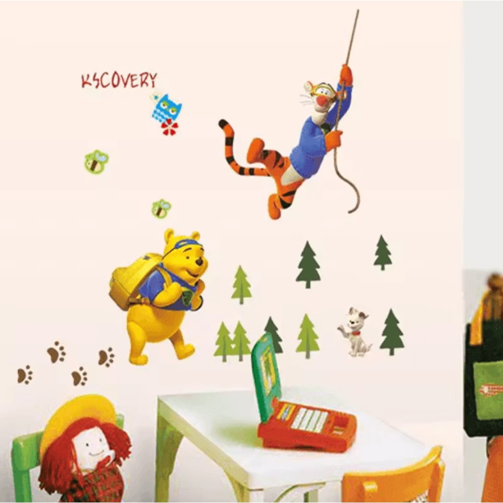 Winnie The Pooh Wall Sticker Cute Cartoon Wall Decals For Kids Room Nursery Decor 18