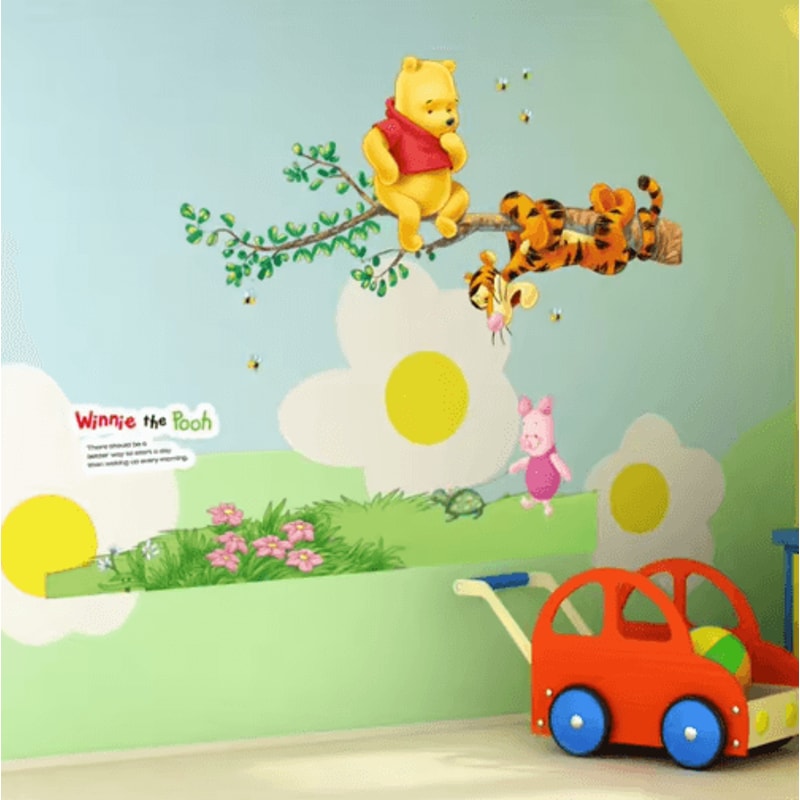 Winnie The Pooh Wall Sticker Cute Cartoon Wall Decals For Kids Room Nursery Decor 19