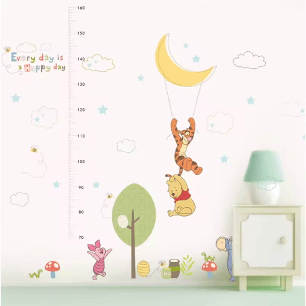 Winnie The Pooh Wall Sticker Cute Cartoon Wall Decals For Kids Room Nursery Decor 4