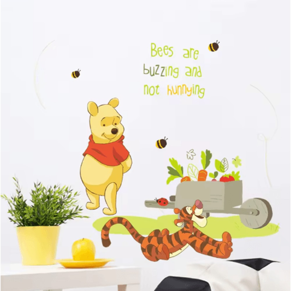 Winnie The Pooh Wall Sticker Cute Cartoon Wall Decals For Kids Room Nursery Decor 9