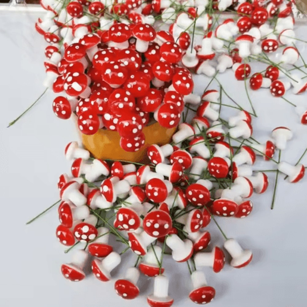 Miniature Mushroom Decor Foam Fairy Garden Accessories For DIY Bonsai Micro Landscapes 7