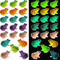 Mini Luminous Frog Figurines Resin Glow Frog Decor For Terrariums DIY Moss Landscapes 0