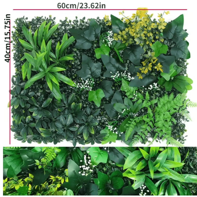 Artificial Grass Wall Panel Boxwood Hedge For Vertical Garden Greenery Wall Decor 1