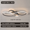 Modern LED Ceiling Light Black Minimalist Chandelier Fixture For Living Room Bedroom 1