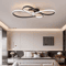 Modern LED Ceiling Light Black Minimalist Chandelier Fixture For Living Room Bedroom 0