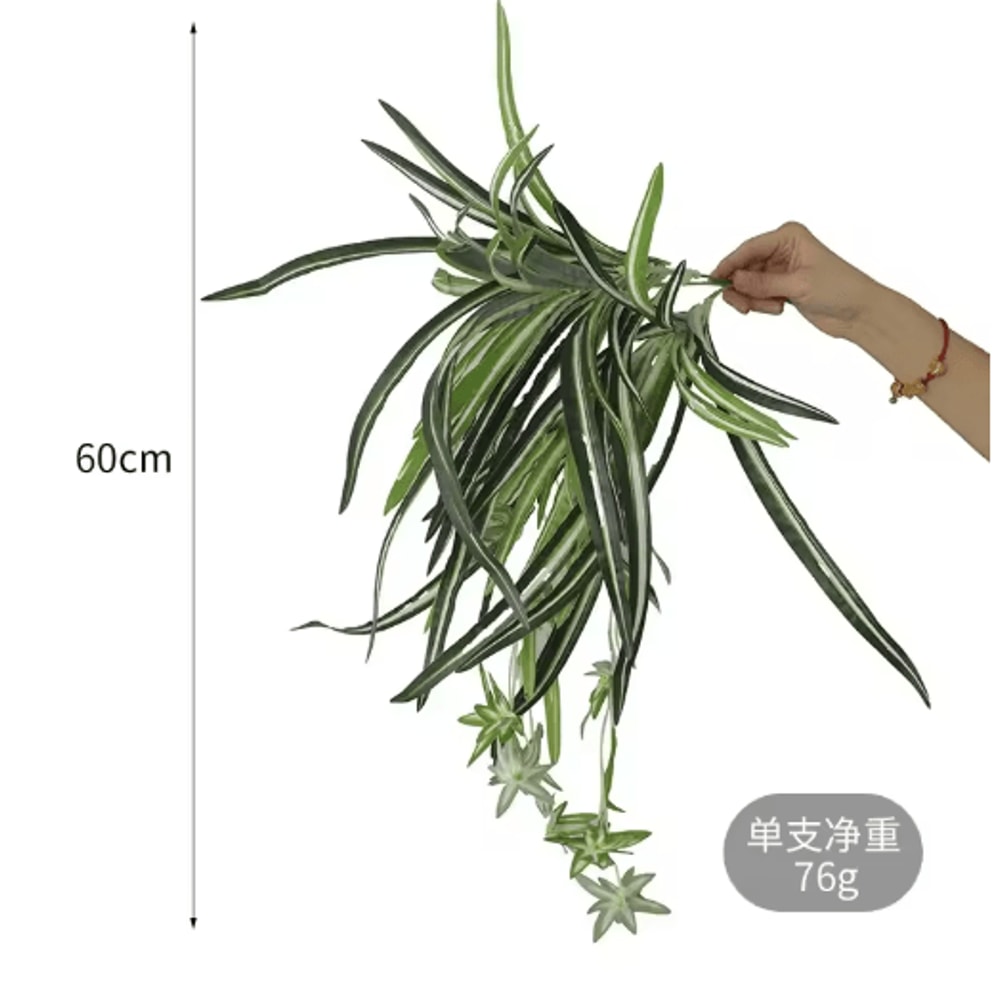 Artificial Orchid Wall Decor Hanging Green Plant For Restaurant Wedding Home Walls 2