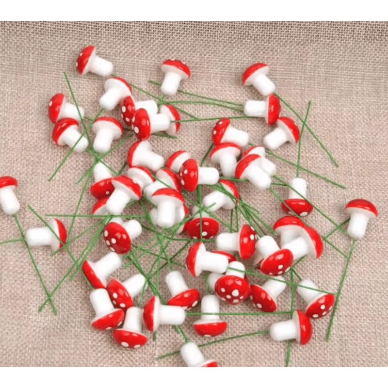 Mini Mushroom Decor Foam Fairy Garden Mushrooms For Bonsai DIY Micro Landscapes 1