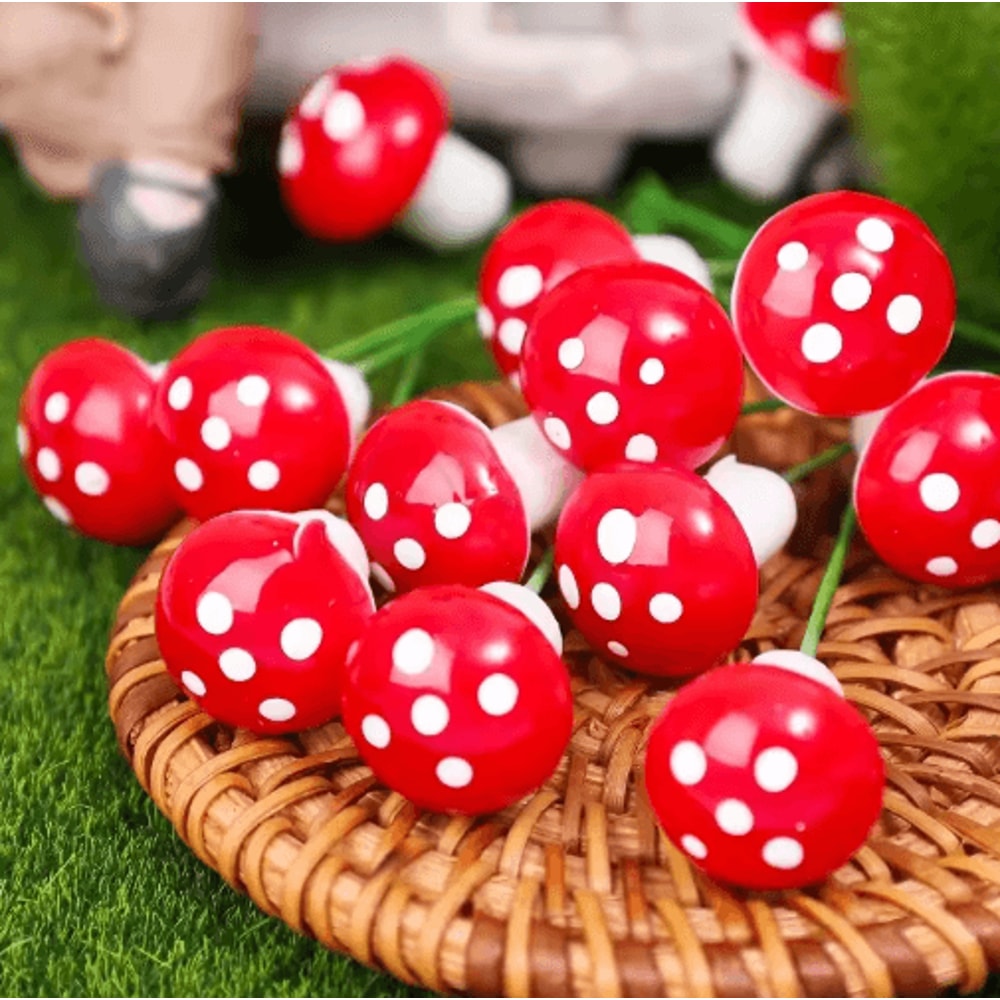 Mini Mushroom Decor Foam Fairy Garden Mushrooms For Bonsai DIY Micro Landscapes 3