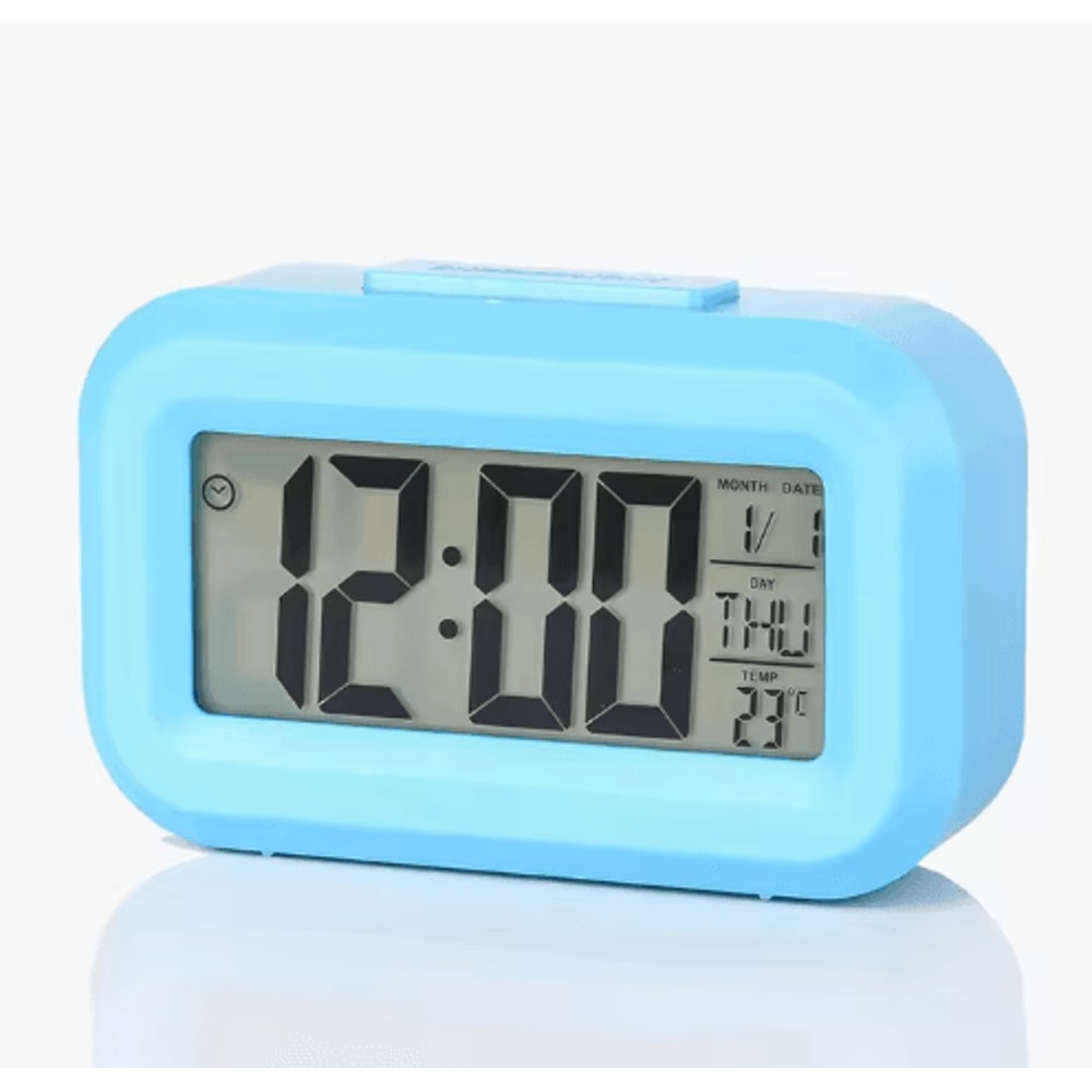 Digital Alarm Clock LED Desk Clock With Snooze Backlight Calendar Display 1