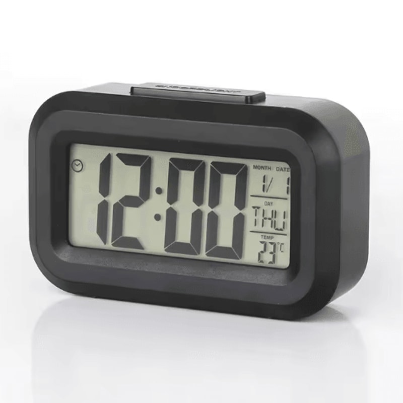 Digital Alarm Clock LED Desk Clock With Snooze Backlight Calendar Display 3