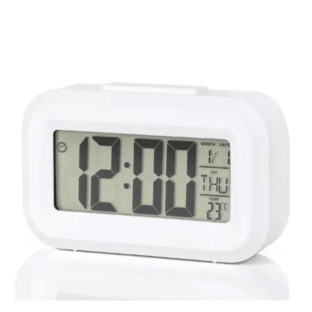 Digital Alarm Clock LED Desk Clock With Snooze Backlight Calendar Display 4