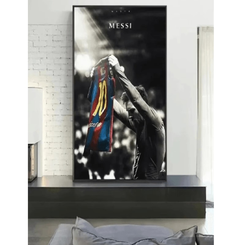 Lionel Messi Wall Art Vintage Football Canvas Print For Sports Room Decor 6