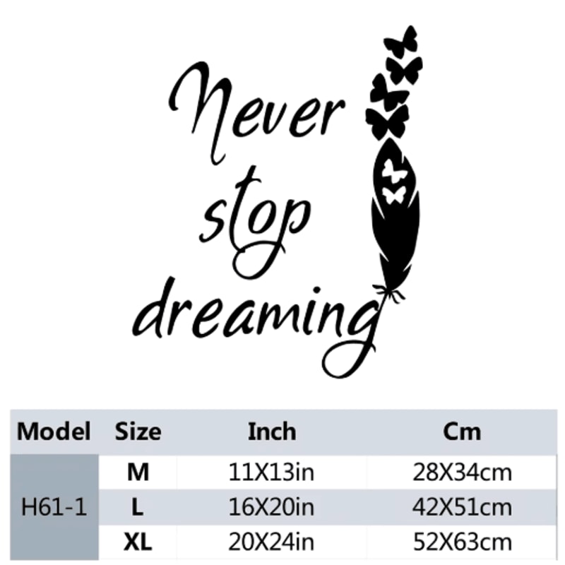 Motivational Wall Quote Stickers Waterproof Removable Wall Decals For Home Decor 9