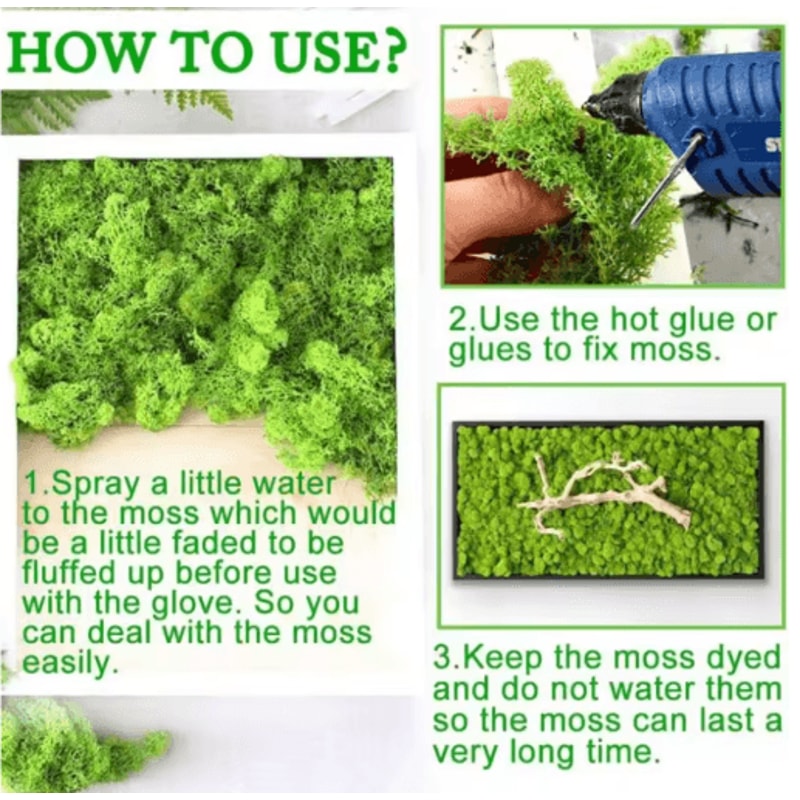 Artificial Moss Decor Mini Landscape Fake Moss Grass For DIY Crafts Home Decoration 20